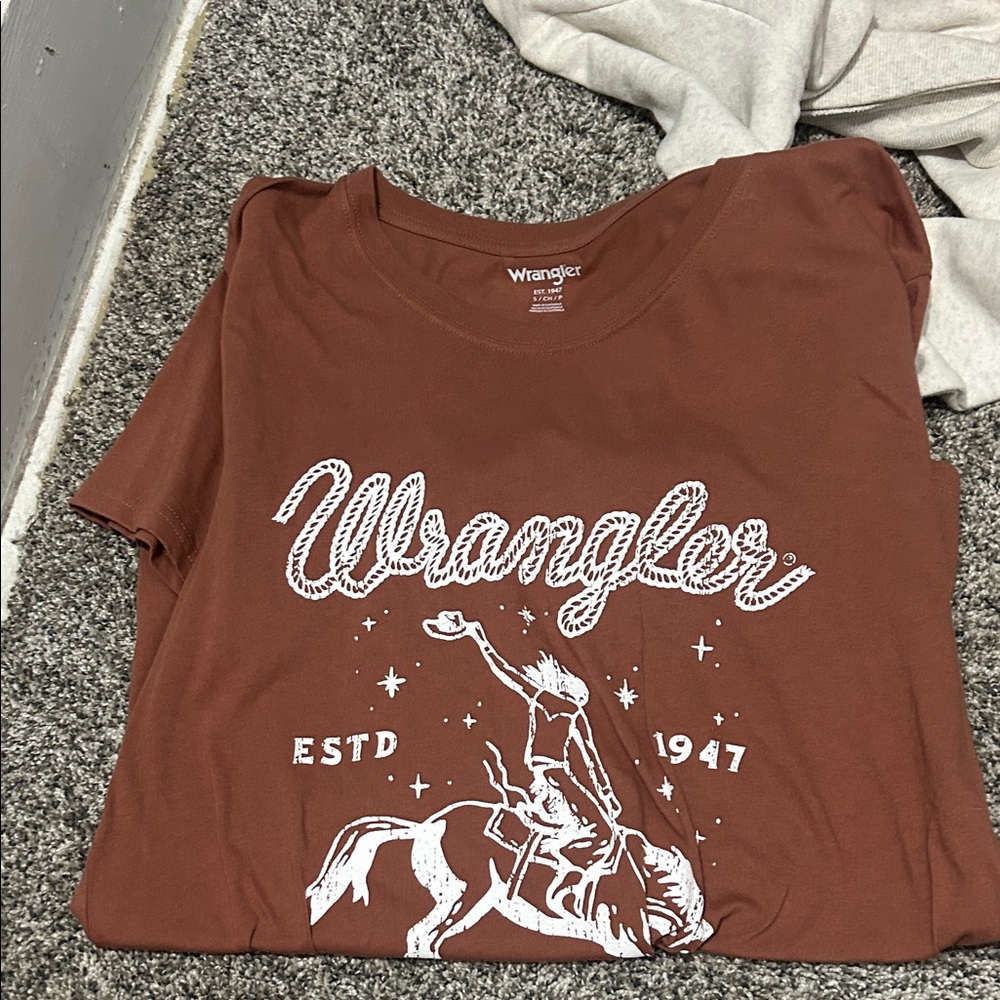 Wrangler Brown Short Sleeve Tee